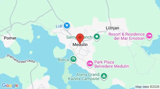 Houses for rent i Medulin - kort over placeringen