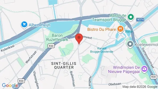 Apartments for rent i Brugge - kort over placeringen