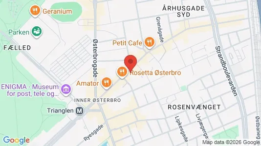 Apartments for rent i Østerbro - kort over placeringen