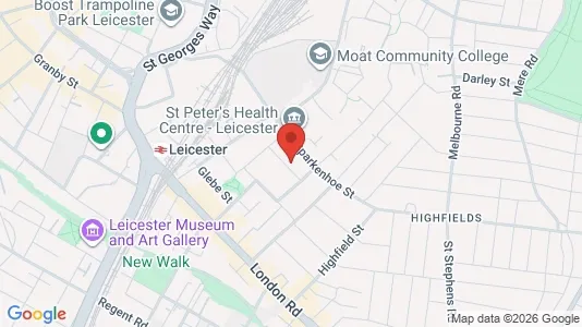 Apartments for rent i Leicester - Leicestershire - kort over placeringen