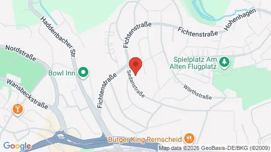 Apartments for rent i Remscheid - kort over placeringen