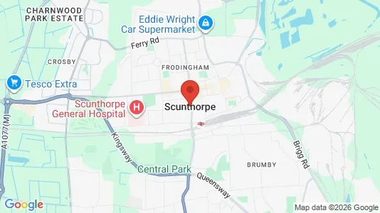 Apartments for rent i Scunthorpe - South Humberside - kort over placeringen