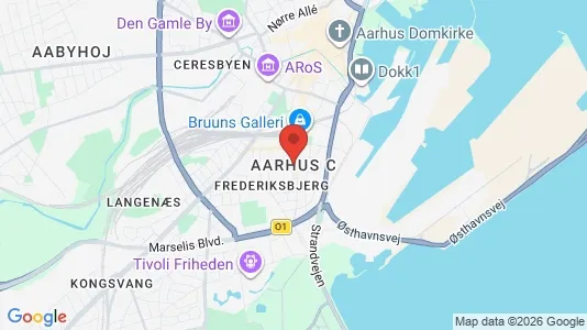 Houses for rent i Aarhus C - kort over placeringen