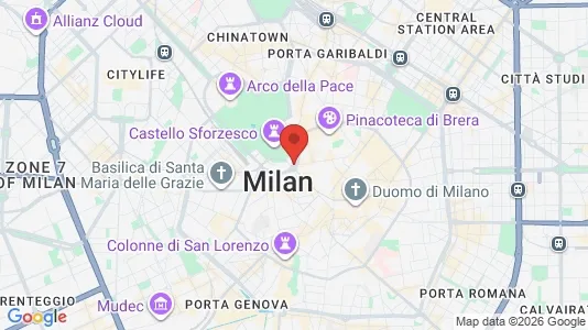 Apartments for rent i Milano Zona 1 - Centro storico - kort over placeringen