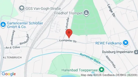 Apartments for rent i Duisburg - kort over placeringen