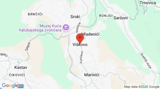 Houses for rent i Viškovo - kort over placeringen