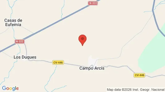 Apartments for rent i Requena - kort over placeringen