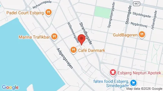 Apartments for rent i Esbjerg Center - kort over placeringen