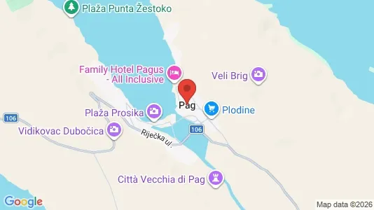 Apartments for rent in Pag - Photo from Google Street View