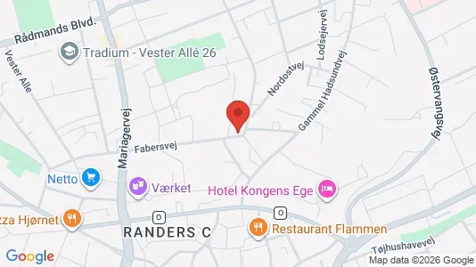 Apartments for rent i Randers C - kort over placeringen