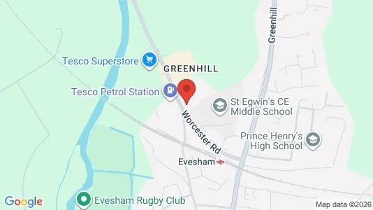 Apartments for rent in Evesham - Worcestershire - Photo from Google Street View