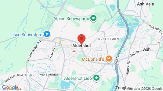 Apartments for rent in Aldershot - Hampshire - Photo from Google Street View