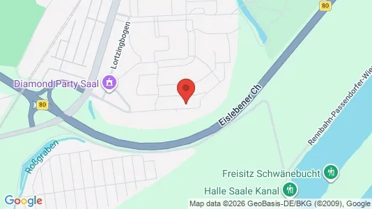 Apartments for rent i Halle (Saale) - kort over placeringen