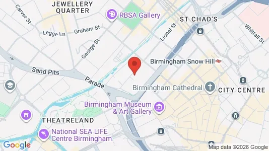 Apartments for rent i Birmingham - West Midlands - kort over placeringen