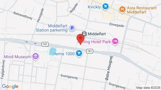 Apartments for rent i Middelfart - kort over placeringen