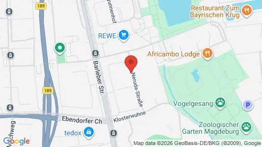 Apartments for rent i Magdeburg - kort over placeringen