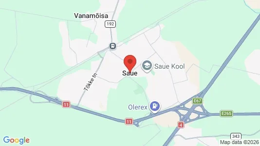 Apartments for rent i Saue - kort over placeringen