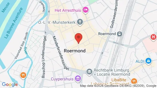 Apartments for rent i Roermond - kort over placeringen