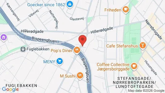 Apartments for rent i Frederiksberg - kort over placeringen