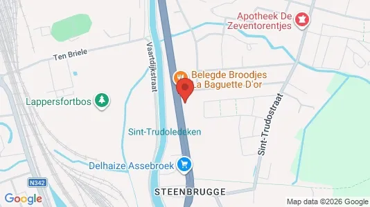 Apartments for rent i Brugge - kort over placeringen
