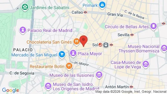 Rooms for rent in Madrid Centro - Photo from Google Street View