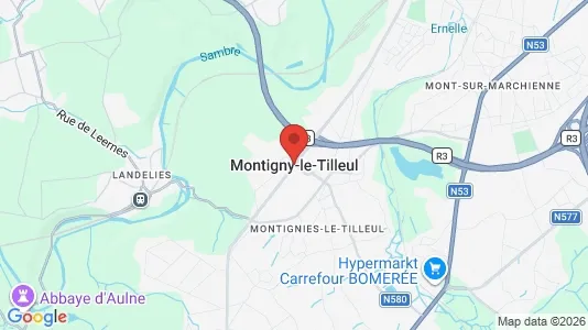 Apartments for rent i Montigny-le-Tilleul - kort over placeringen
