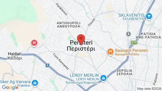 Houses for rent i Peristeri - kort over placeringen