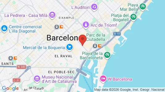 Houses for rent i Barcelona Ciutat Vella - kort over placeringen