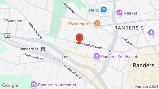 Apartments for rent i Randers C - kort over placeringen