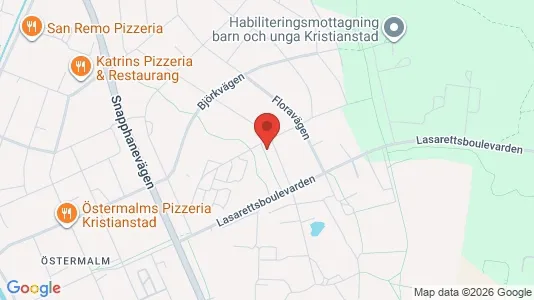 Apartments for rent i Kristianstad - kort over placeringen