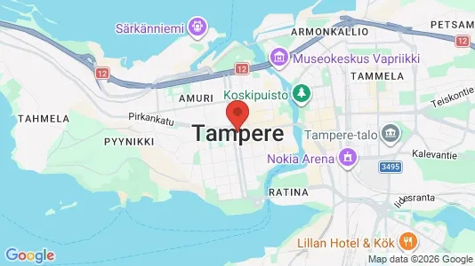 Apartments for rent i Tampere Lounainen - kort over placeringen