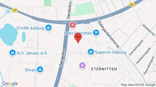 Apartments for rent i Aalborg Center - kort over placeringen