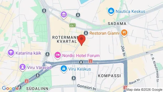 Apartments for rent i Tallinn Kesklinna - kort over placeringen