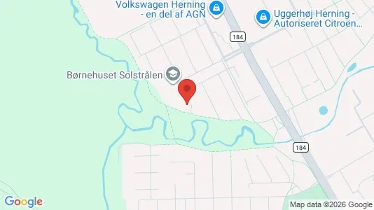Apartments for rent i Herning - kort over placeringen