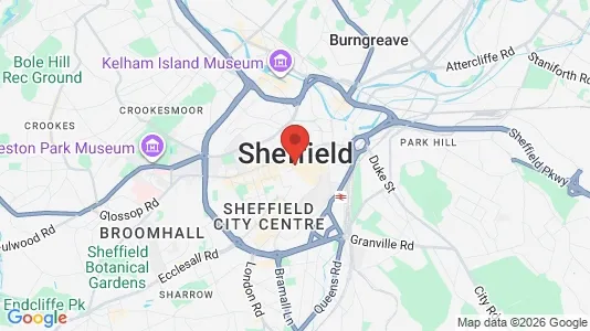 Apartments for rent i Sheffield - South Yorkshire - kort over placeringen