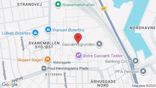 Apartments for rent i Østerbro - kort over placeringen