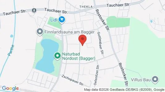 Apartments for rent i Leipzig - kort over placeringen