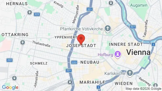 Rooms for rent i Vienna Josefstadt - kort over placeringen