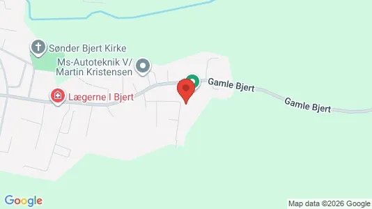 Apartments for rent i Bjert - kort over placeringen