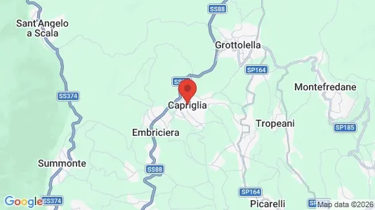 Apartments for rent i Capriglia Irpina - kort over placeringen