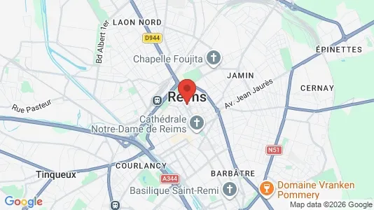 Houses for rent i Reims - kort over placeringen