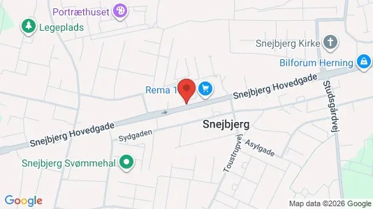 Apartments for rent i Herning - kort over placeringen