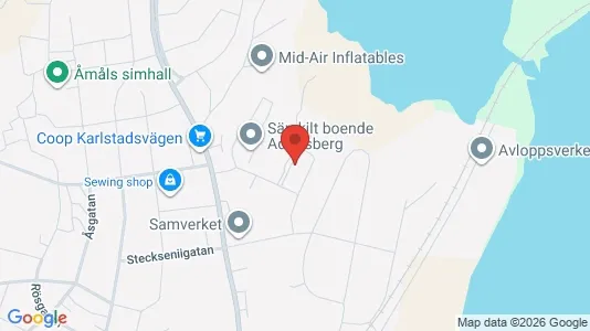 Apartments for rent i Åmål - kort over placeringen