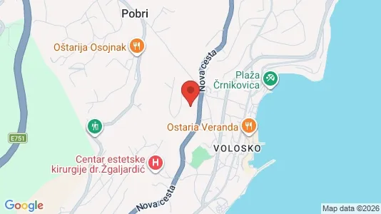 Apartments for rent i Opatija - kort over placeringen