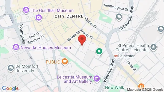 Apartments for rent i Leicester - Leicestershire - kort over placeringen