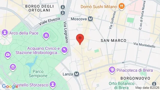 Apartments for rent i Milano Zona 1 - Centro storico - kort over placeringen