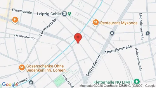 Apartments for rent i Leipzig - kort over placeringen