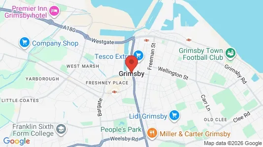 Apartments for rent i Grimsby - South Humberside - kort over placeringen