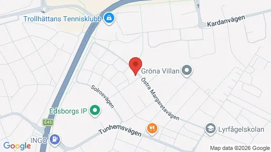 Apartments for rent i Trollhättan - kort over placeringen