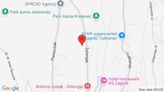 Apartments for rent i Sljeme (Medvednica-Tomislavac) - kort over placeringen